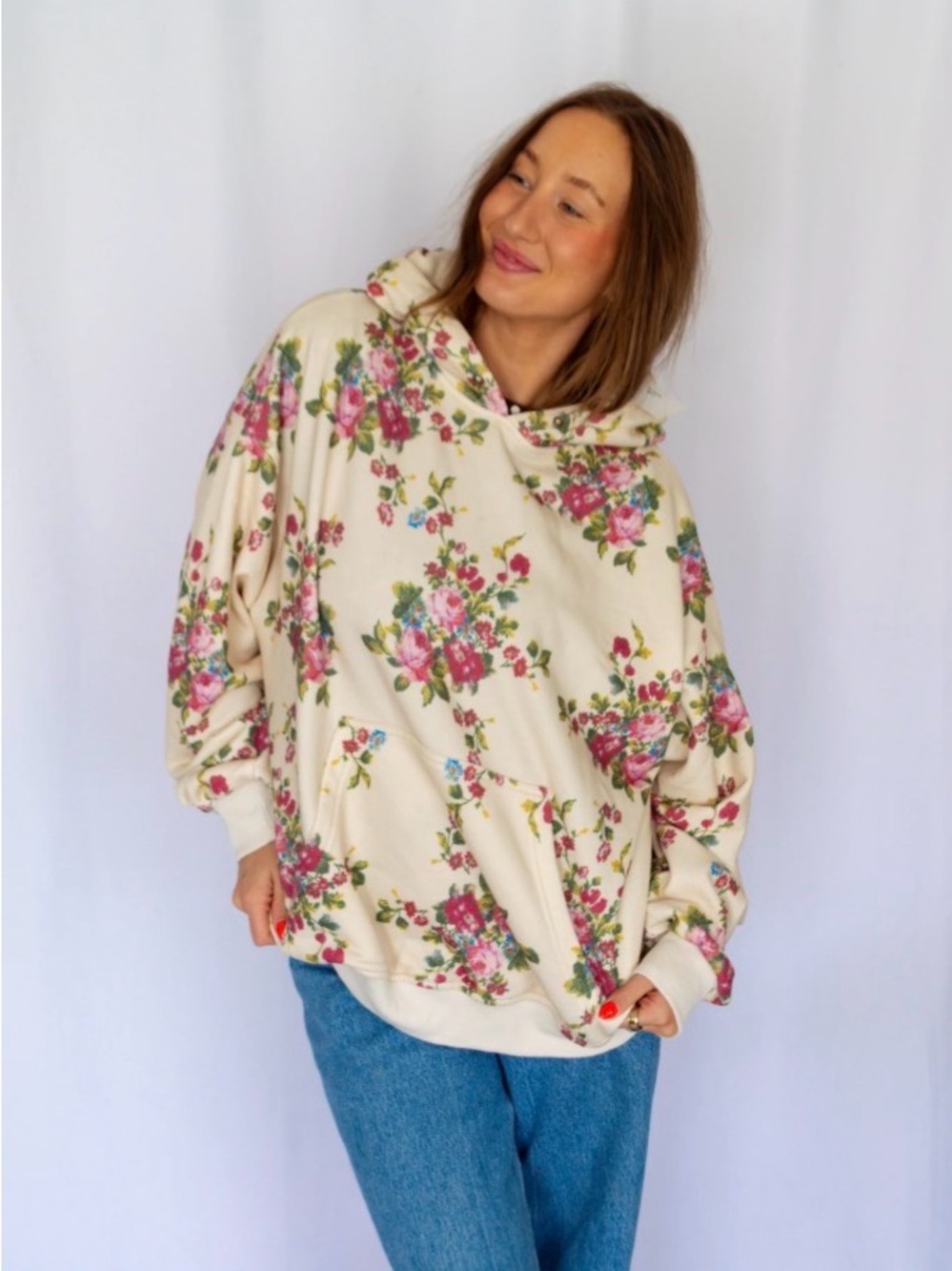 Veveret Lily Floral Hoodie